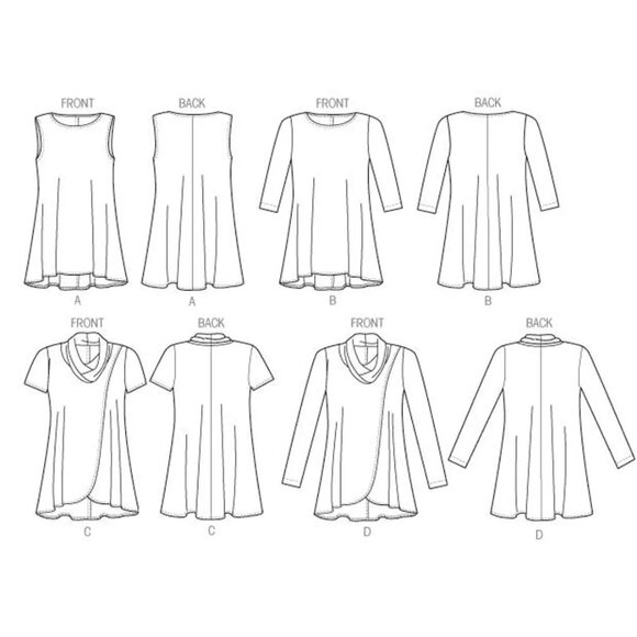 Butterick Sewing Pattern 10795/6752 Misses Top Siz - Picture 2 of 10